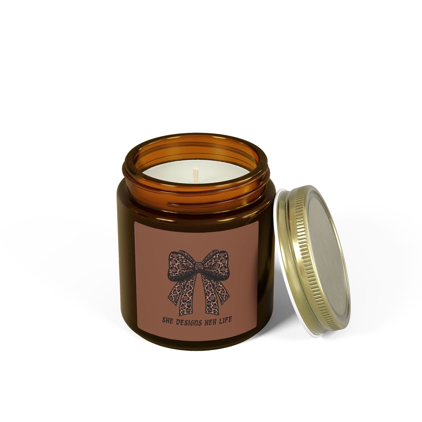 Coconut Apricot Scented Candle — She Designs Her Life Jar (4oz & 9oz)