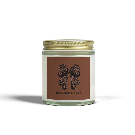 Coconut Apricot Scented Candle — She Designs Her Life Jar (4oz & 9oz)